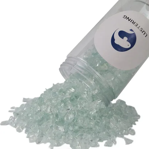 Miniatura 8 de LUSTERING Vidrio triturado de alto brillo con purpurina, vidrio de fuego, vidrio roto, gemas de vidrio para foso de fuego, manualidades DIY