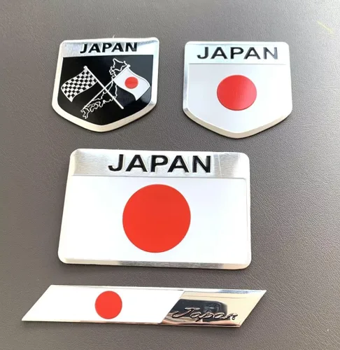 Miniatura 12 de 5 piezas de calcomanías de emblema de bandera de la Unión Jack británica de metal para autos, camiones y SUV, calcomanías patrióticas de la bandera