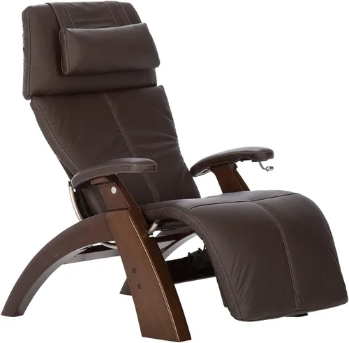 Human Touch Perfect Chair PC-350 - Silla reclinable eléctrica de gravedad cero para adultos, piel de grano superior transpirable, soporte lumbar,