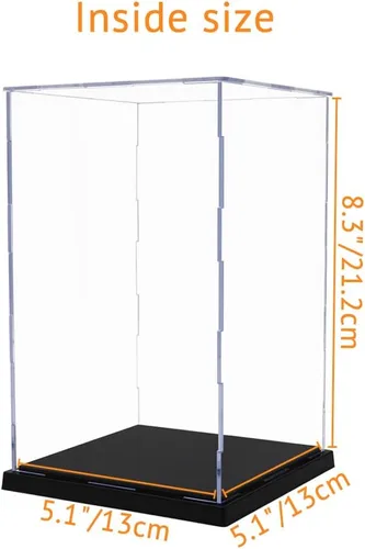 Miniatura 6 de Odoria Caja transparente de 8 pulgadas para trofeo de estatua de 6 pulgadas de alto - Protector acrílico para figuras de muñecas a escala 1/12