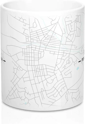 Miniatura 2 de Lititz, Pennsylvania PA Map Mug (11 oz)