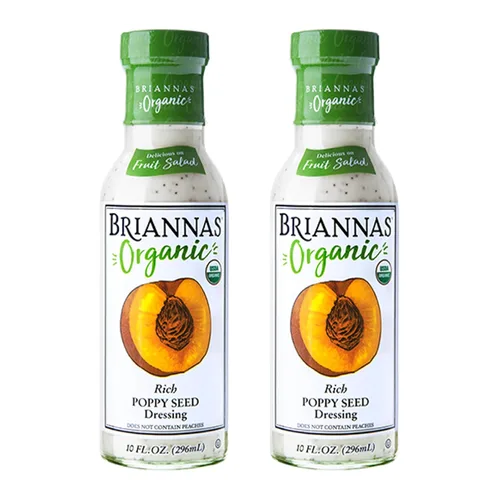 Miniatura 20 de BRIANNAS - Aderezo orgánico de vinagreta de miel y jengibre - Aderezo de ensalada certificado Kosher y orgánico hecho con ingredientes de primera