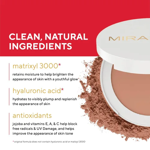 Miniatura 5 de MIRABELLA - Invencible for All Pure Press Foundation, polvo prensado de acabado HD, polvo prensado mineral construible compacto con jojoba y Feria F5