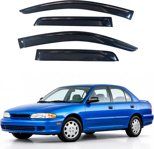 Miniatura 203 de Visor para ventana IG para Hyundai Venue 2020-2023, protector contra la lluvia, adhesivo extra duradero, deflector de viento para lado