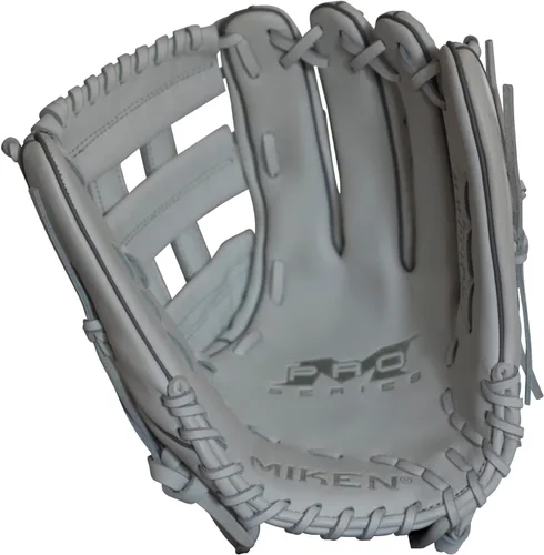 Miniatura 2 de Miken Pro Series - Guantes de sóftbol de lanzamiento lento, 13 pulgadas, blanco/rojo blanco/blanco