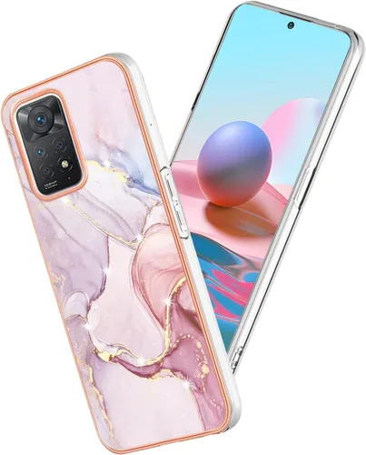 Miniatura 9 de Compatible con Xiaomi Redmi Note 11 Pro Case Marble Case Silicone, Xiaomi Redmi Note 11 Pro Funda de silicona a prueba de golpes delgada antihuellas