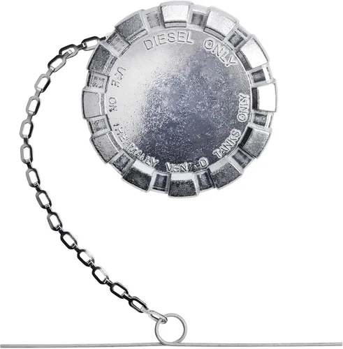 Miniatura 6 de Tapa de combustible diésel de bloqueo, tamaño nominal de 3", 1/4 de vuelta, sin ventilación, tapa de combustible de aluminio para Freightliner