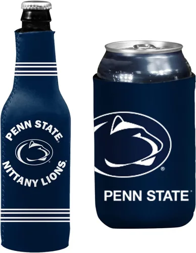 Miniatura 20 de College Team Color Logo Can & Bottle Holder Insulator Beverage Cooler Set