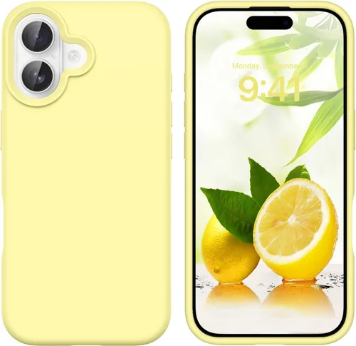 Miniatura 207 de GUAGUA Funda compatible con iPhone 17 Pro Max de 6.9 pulgadas, silicona líquida, goma de gel suave, delgada, forro de microfibra delgada