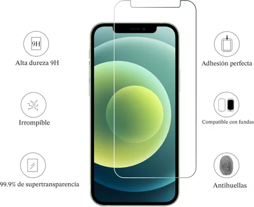 Miniatura 2 de Ailun Protector de pantalla para iPhone 12 / iPhone 12 Pro 2020 de 6.1 pulgadas, 3 unidades, vidrio templado compatible con fundas