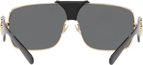 Miniatura 4 de Versace Gafas de sol Hombre Montura Dorada, Lentes Gris Oscuro, 0MM