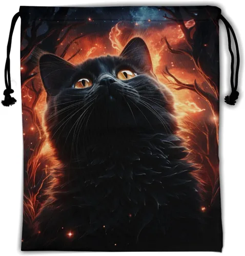 Miniatura 155 de Bolsa de agarre de gimnasia de piel de animal, bolsa de gimnasia con cordón ajustable, bolsa de cuerda para fauna silvestre, Mariposas Galaxy