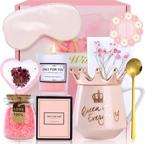 Miniatura 15 de Arawat Queen of Everything - Taza con tapa, taza negra dulce con corona de café, taza de 12 onzas, regalo con cuchara y posavasos, taza de té