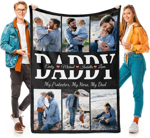 Miniatura 23 de Printwoo Mantas personalizadas con foto, manta de fotos personalizada, mantas personalizadas con imagen, regalos personalizados para mujeres