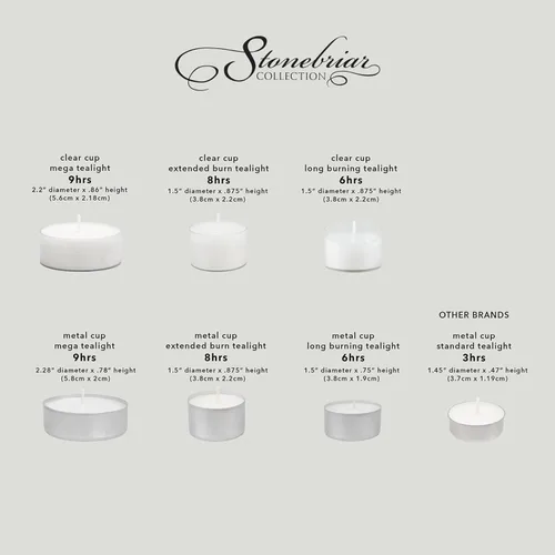 Miniatura 8 de Velas sin aroma Stonebriar dtl-100-8 duración de combustión, 8 horas, color blanco, paquete de 100