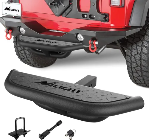 Miniatura 13 de Nilight Escalón de Enganche con Receptor de Enganche de 2" Protector de Parachoques Trasero de 11.9 Pulgadas con Clip de Pasador de Enganche de 5/8