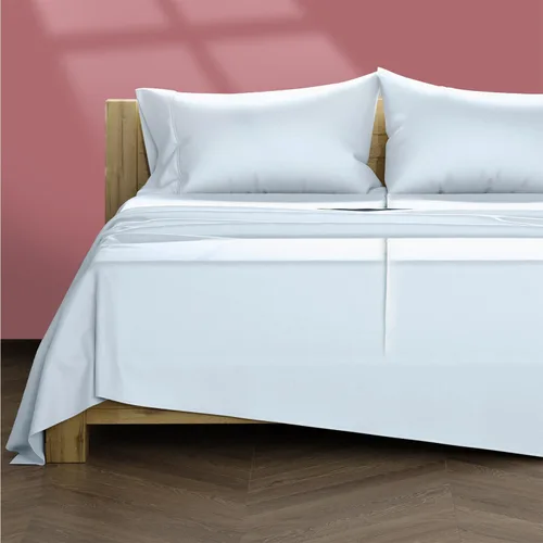 Miniatura 62 de TEXAS LINEN CO. Juego de sábanas de algodón egipcio Split King - 600 número de hilos, 5 piezas, sábanas blancas para cama ajustable, fibra 19: Raya
