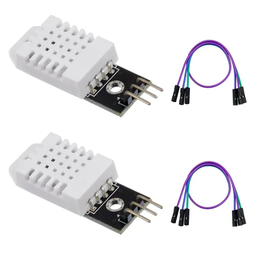 Miniatura 6 de BOJACK DHT11 - Módulo de sensor de temperatura y humedad digital 3.3V-5V con cables para Arduino Raspberry Pi 2 3 (paquete de 2)