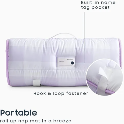 Miniatura 3 de Wake In Cloud - Toddler Nap Mat with Pillow and Blanket, for Kids Boys Girls Ages 3 Plus in Kindergarten Daycare Preschool, Roll Up Sleeping Bag