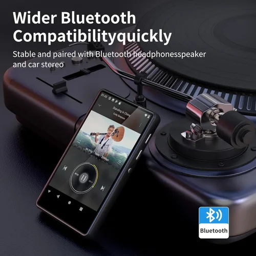 Miniatura 7 de SWOFY M503Pro - Reproductor MP3 de 80 GB con Bluetooth y WiFi, pantalla táctil de 4.0 pulgadas, reproductor de MP3 con altavoz, reproductor