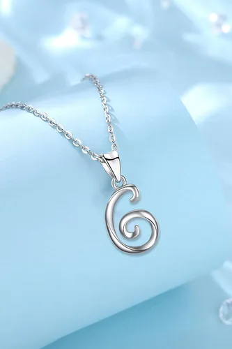 Miniatura 29 de EUDORA Collares de plata esterlina con inicial para mujer, regalos clásicos de 26 letras sin cuello para niñas, hermana, madre hija, cadena de 18