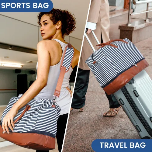 Miniatura 6 de Bolsa de lona para mujereshombres, bolsas deportivas de gimnasio