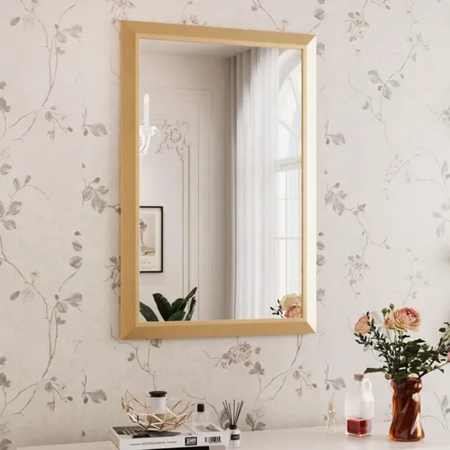 Miniatura 75 de Amorho Espejo de Baño Negro, Espejos de Pared de 24x30 Pulgadas con Marco de Metal Grueso para Sobre el Fregadero, Dormitorio, Sala de Estar