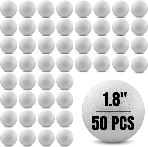 Miniatura 11 de Hygloss Bolas redondas de espuma para manualidades 6 piezas de espuma blanca de 3.8 pulgadas (XPS) para artes, pequeñas bolas de espuma