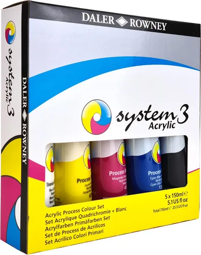 Miniatura 11 de Daler Rowney System3 - Juego de pintura acrílica de 10 tubos para adultos, suministros de pintura acrílica para artistas y estudiantes, pinturas