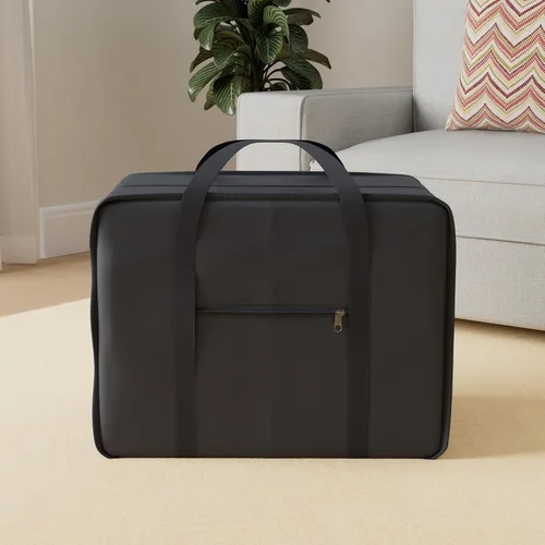 Miniatura 2 de Bolsa de viaje de carga cuadrada de 24 pulgadas Bolsa Maleta de Lona 50 Lb Cap equipaje Tote, Negro