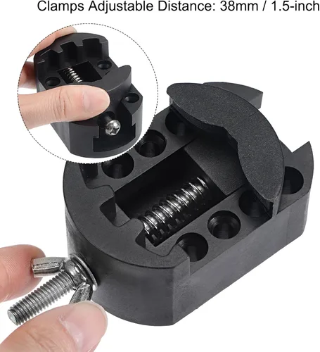 Miniatura 6 de HARFINGTON Juego de abridor de cubierta trasera de reloj, removedor de llave de tornillo de caja de 1.378 in, palanca de caja y soporte de reloj