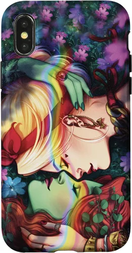 Miniatura 5 de iPhone 16 DC Comics Pride Harley Quinn & Poison Ivy Nose Touch Case