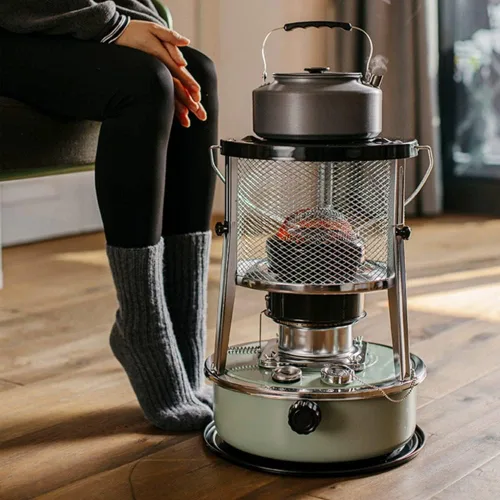 Miniatura 2 de Calentador de queroseno portátil para uso en interiores, calentador de estufa de queroseno de 5.2 litros, calentadores no eléctricos, quemador