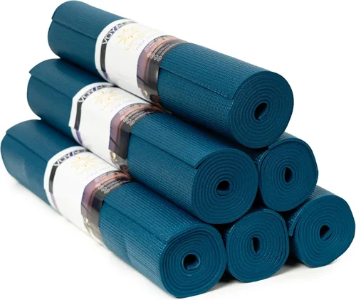Miniatura 13 de Voyage - Tapete de yoga a granel, paquete de 6, 72 x 24 pulgadas, esterillas de yoga profesionales para estudio y gimnasio, 0.197 in de grosor, Azul