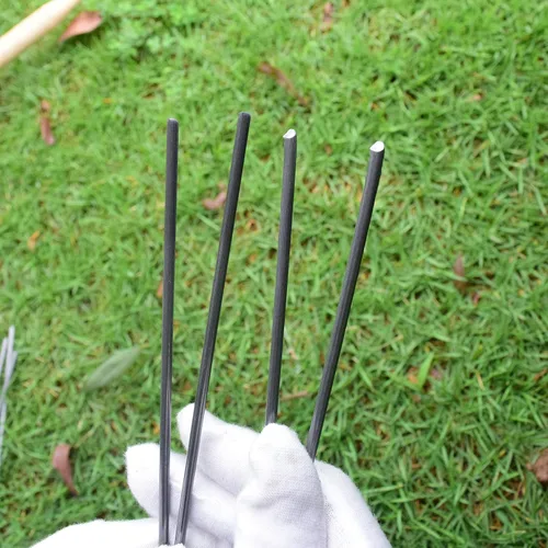 Miniatura 3 de MySit Paquete de 100 grapas de jardín de 6 pulgadas, estacas de jardín, grapas de tela para malezas, resistentes calibre 11 (0.118 pulgadas), Negro