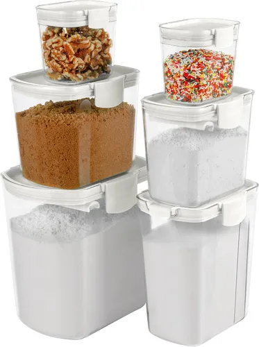 Miniatura 2 de Progressive ProKeeper Baker's - Juego de recipientes herméticos de almacenamiento de cocina para harina, azúcar y más, mantiene los ingredientes