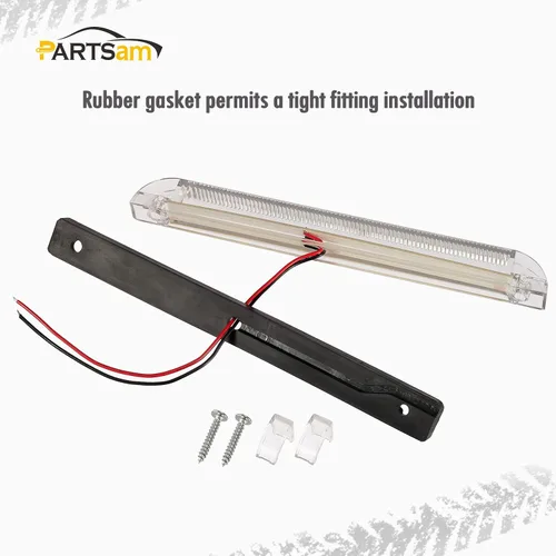Miniatura 4 de Partsam – Tira de luces utilitarias, 18 diodos ledes, impermeable, color blanco, de 4 x 8 pulgadas, 12 V, universal
