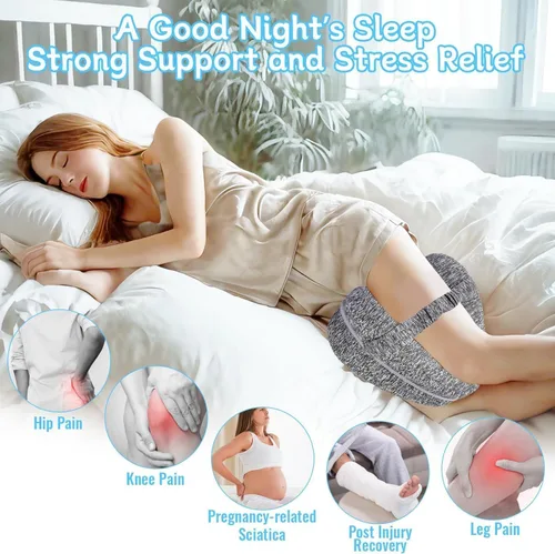 Miniatura 2 de Almohada de rodilla para personas que duermen de lado, dolor de cadera, almohada entre las piernas para dormir de lado, apoyo para aliviar el dolor