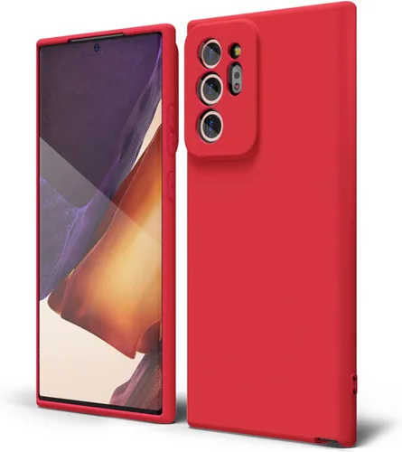 Miniatura 53 de oakxco Funda para teléfono Samsung Galaxy Note 20 Ultra de silicona líquida, bonita funda delgada y fina de goma suave TPU lisa y suave de gel