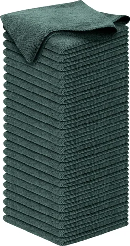 Miniatura 37 de USANOOKS Paño de limpieza de microfibra, 8 piezas de 12 x 11 pulgadas, alto rendimiento, 1200 lavados, toallas ultra absorbentes, tejido de suciedad