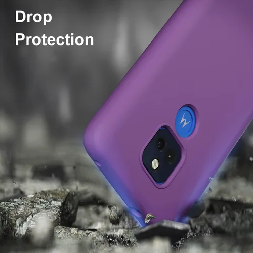 Miniatura 5 de Moto G Play 2021 - Funda de goma de gel de silicona líquida a prueba de golpes, forro de tela de microfibra suave, compatible con Motorola Moto G