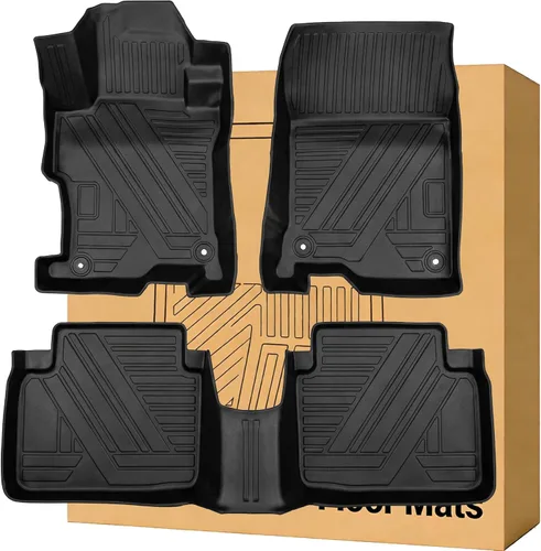 Alfombrillas compatibles con Honda Accord 2008-2012, para todo tipo de clima, impermeables, duraderas, antideslizantes, sin olor, ajuste