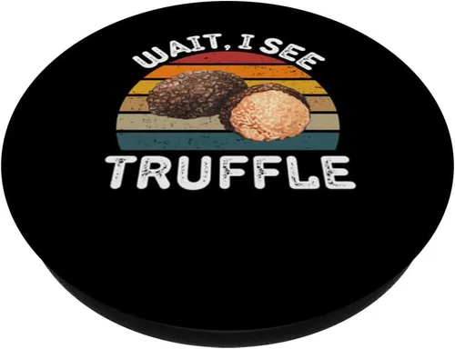 Miniatura 2 de Vintage Truffle Wait, I See Truffle Retro Truffle Lover PopSockets Standard PopGrip