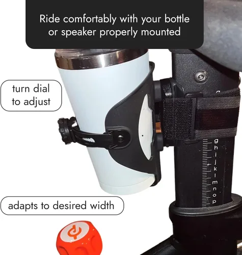 Miniatura 6 de ABC por BiKASE - Cualquier Jaula de Botella, Soporte para Botella de Agua de Bicicleta - Se Ajusta a Cualquier Botella, Contenedor, Altavoz, Soporte