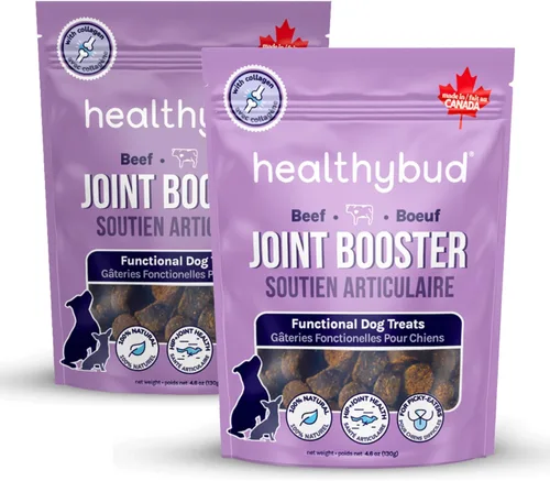 Miniatura 11 de healthybud Masticables suaves para cadera y articulaciones para perros, golosinas funcionales sin granos para perros con glucosamina, condroitina