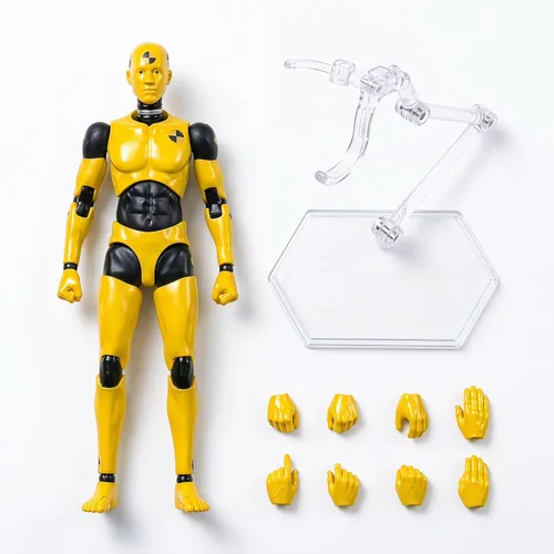Miniatura 13 de Figura de acción masculina a escala 1:12 AM116 Cuerpo de figura masculina muscular personalizada flexible de 6 pulgadas, muñecas de PVC en miniatura