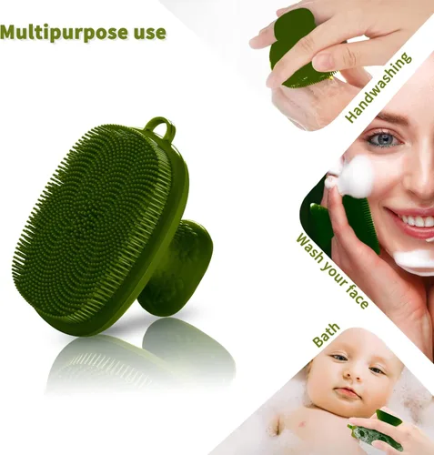 Cepillo facial de silicona para hombres, cepillo de limpieza facial de silicona, cepillo de lavado facial de silicona manual impermeable, limpieza