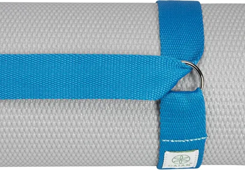 Miniatura 8 de Gaiam Easy-Cinch para colchoneta de yoga - Correa resistente para transportar la colchoneta de yoga con anillos en D de metal para un ajuste seguro