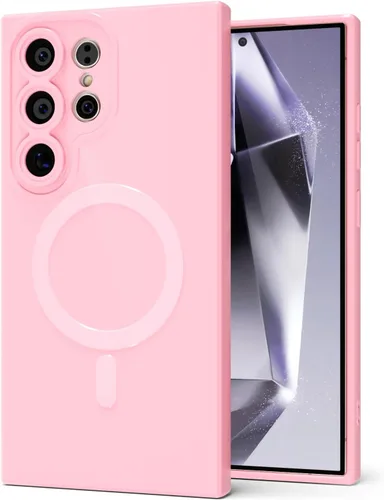 Miniatura 161 de Svanove para Samsung Galaxy S22 Funda de teléfono de silicona magnética, compatible con Magsafe, linda para mujeres, brillante color brillante, gel