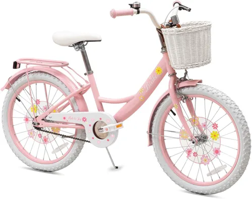 Miniatura 15 de Bixike Girls Bike with Basket for Toddlers and Kids Aged 3-14 Years Old, 12 14 16 18 Inch with Training Wheels & Doll Seat, 20 Inch with Kickstand &
